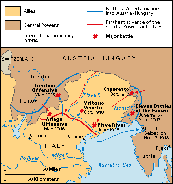 ww1 fronts