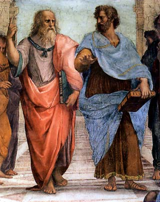 Platón a mladý Aristoteles