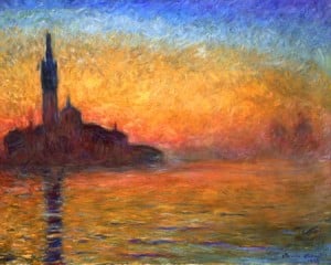 Claude-Monet-San Giorgio Maggiore At Dusk