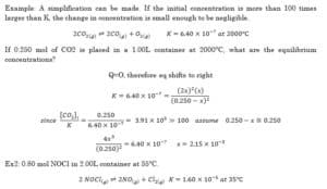 The Reaction Quotient | SchoolWorkHelper
