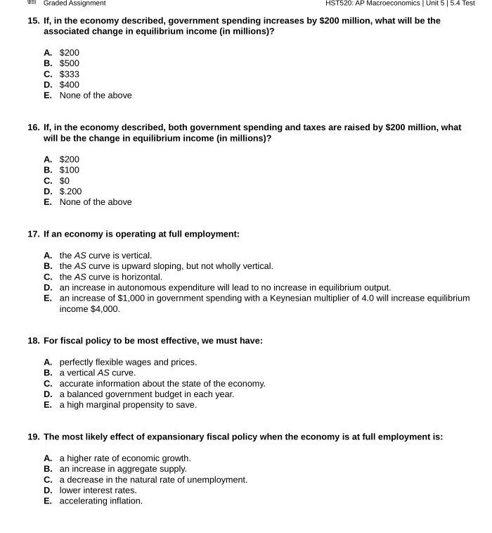 Economics Unit 5 – Economics of Taxations